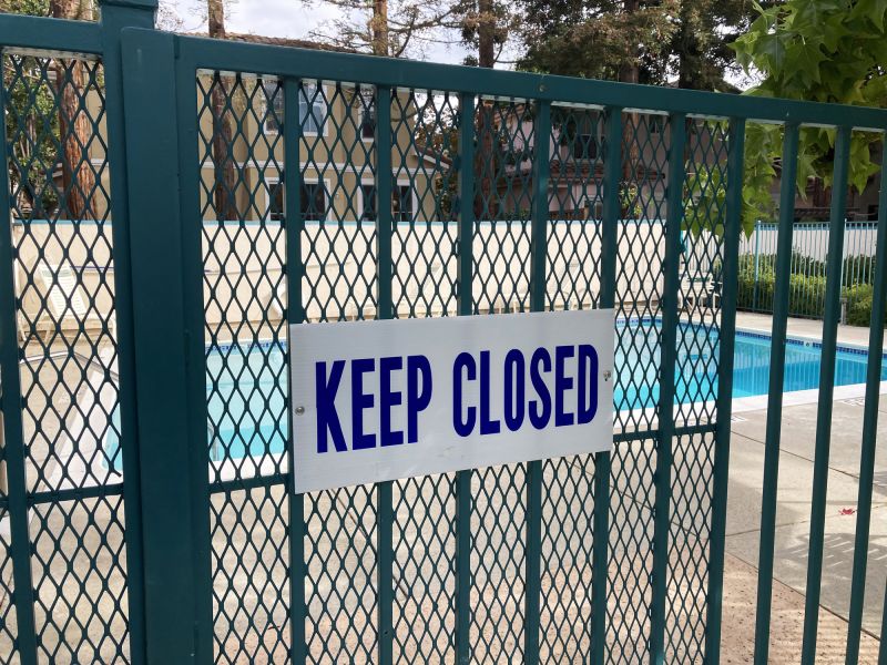 Secure Gate for Pool Safety Fence